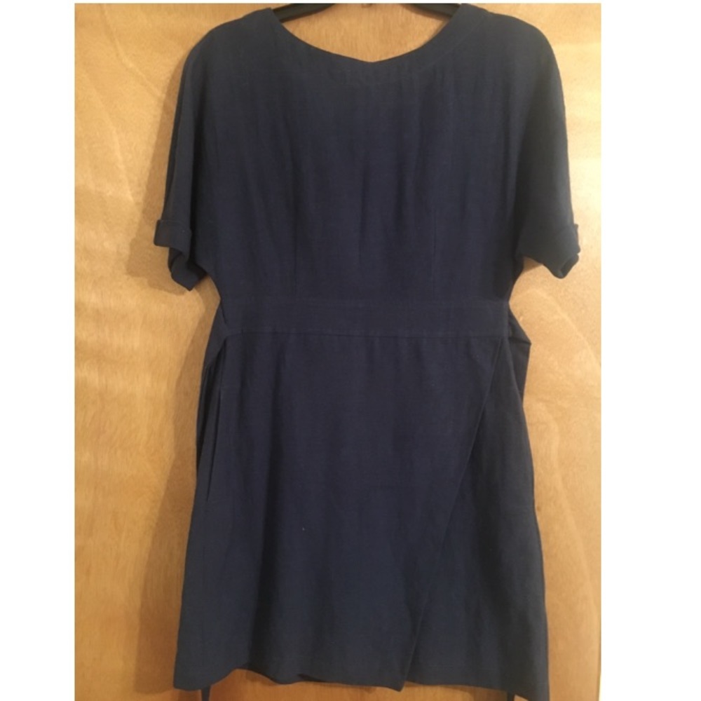 Linen ASTR The Label dress with waist-tie